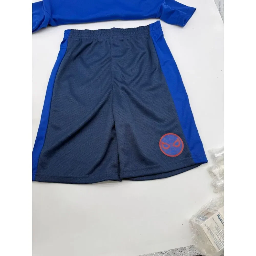 Marvel Spiderman Spider-man Boys Shirt and Shorts Set size 7